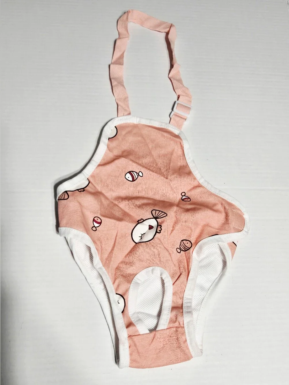 Pink Reusable Female Dog Diaper Size L Washable Leak Proof Puppy Pet Diaper